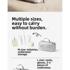 Waterproof Polyester Storage Bag Compressible Design for Packing 35x27cm Gray