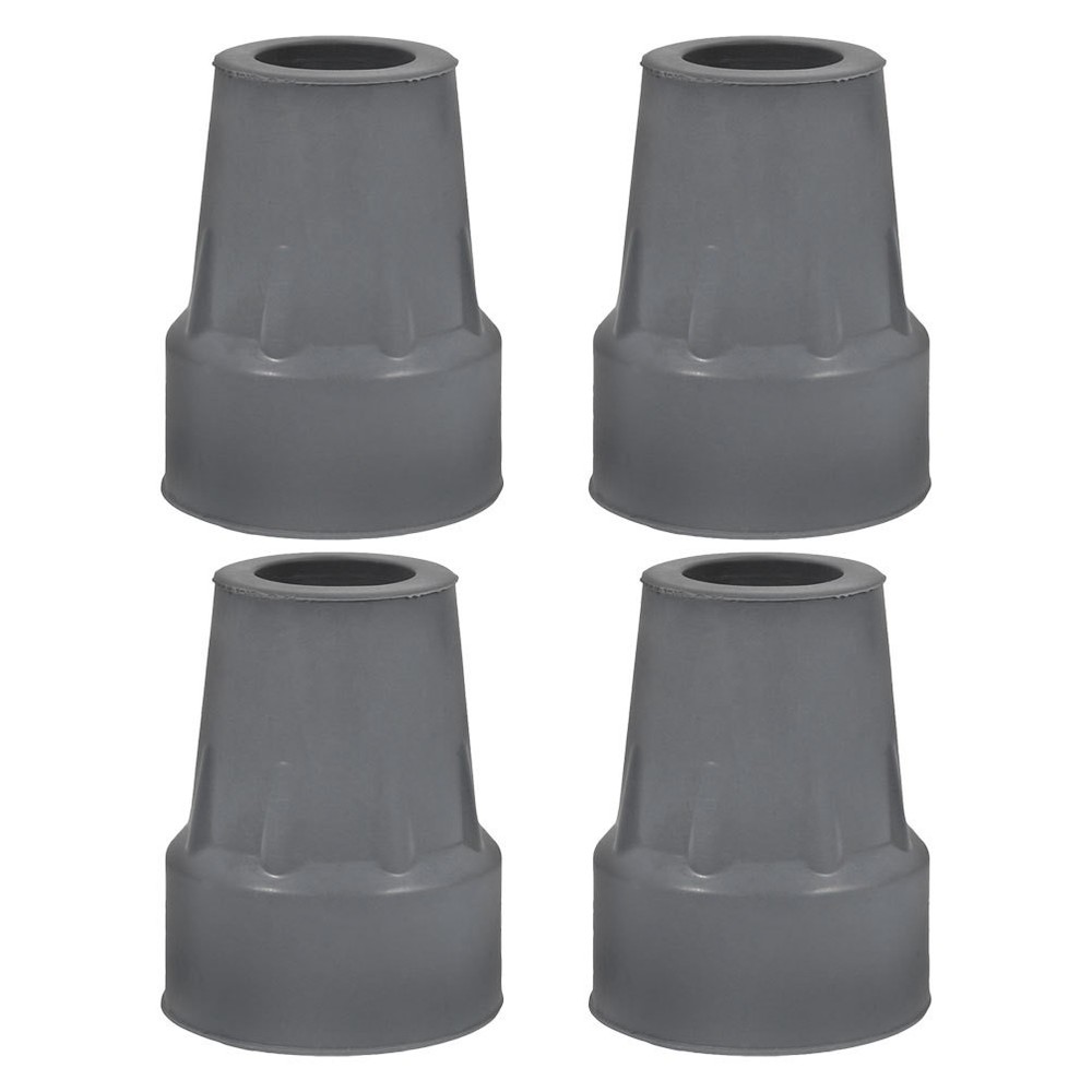 4Pcs Durable Rubber Hiking Pole Tips Replacement for Walking Cane 22Mm Diameter