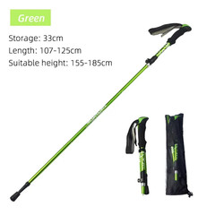 5 Section Outdoor Fold Trekking Pole Camping Portable Walking Hiking Stick for N