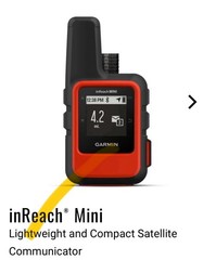 Garmin inReach Mini Satellite Communicator With GPS Hiking Outdoors – Orange