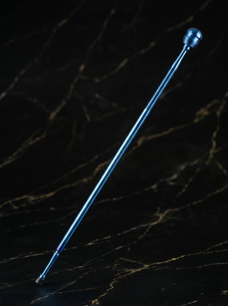 Handcrafted Solid Titanium Walking Cane