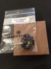 MARATHON WRIST COMPASS CLIP ON GENUINE, CO194004 , GLOW IN DARK, JEWELED BEARING