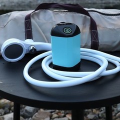 9000mAh Camping Shower with Quiet Operation and LED Display for Outdoor Use