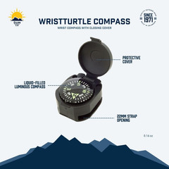 Wrist Turtle – Armoured Wrist Compass with Closing Cover |