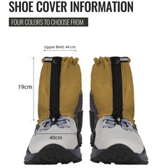 Waterproof Ankle Gaiters for Hiking with Adjustable Fit Low Cut Design