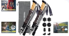 Trek-Z Lightweight Folding Trekking Poles – Adjustable 110-130cm, Compact Design