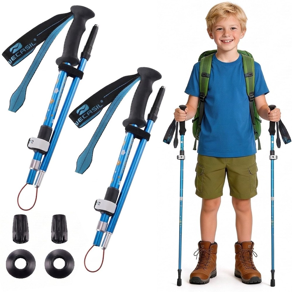 Trekking Poles – Lightweight Collapsible Hiking Poles – Retractable Hiking St…