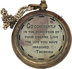 Thoreau’s Quote Engraved Go Confidently in The Direction of Your Dreams! Live