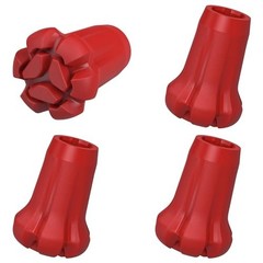 Hiking Pole Tips, 4Pcs, Rubber, Wear Tear Resistant, for Trekking Poles, Wa