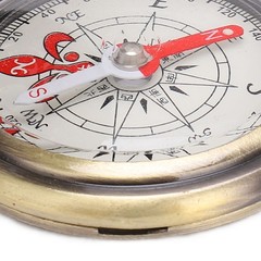 Mini Compass Portable Brass Shockproof Waterproof Outdoor Compass For Hiking New