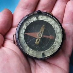 Vintage Soviet Antique Military Wrist Compass, USSR Sports Compass. ORIGINAL