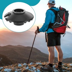 Set of 4 Touring Plates, Snow Plates for Hiking Poles Threaded Rubber Snow…