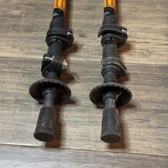 Cascade Mountain Tech Aluminum Trekking Hiking Walking Poles Set 110-135CM
