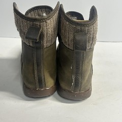 Chaco Olive Brown Lace-Up Hiking Boots, Size US 8