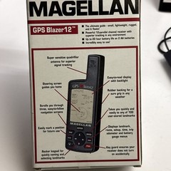 Magellan GPS Blazer 12 Satellite Navigator – tested & works – incl box & Manual