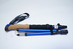 New Hiker Hunger Outfitters Z-Style Folding Trekking Pole Blue/Cork Ships FREE