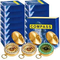 Pcs Camping Survival Compass Glow in the Dark Metal Pocket Compass for 12