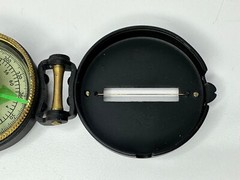Vintage WFS Engineers Lensatic Compass No. 114 w/ Box Instructions Scouts Hunter