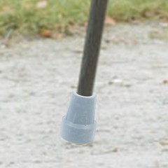 4Pcs Non Slip Rubber Feet Durable Protective Pole Tips for Trekking Crutches