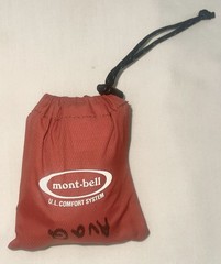 Mont-Bell U.L. Comfort System Camping Air Pillow Red