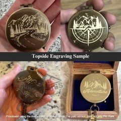 Personalized Holy Communion Engraved Brass Compass Gift – Baptism Gift