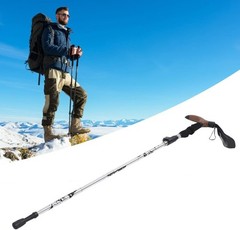 Aluminum Trekking Poles, Adjustable Collapsible 30-110cm Walking Sticks with