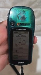 Garmin etrex Venture Portable Handheld Pocket GPS Green With Manual, Tested!