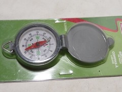 Coleman Liquid-Filled Pocket Compass Model 814A650T, NIP