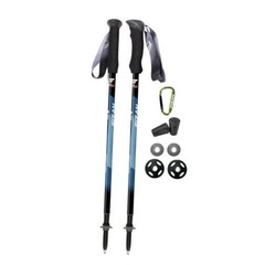 Compact 3 Trekking Poles – 5.6 oz Ultralight, Backpacking, Blue / EVA Foam