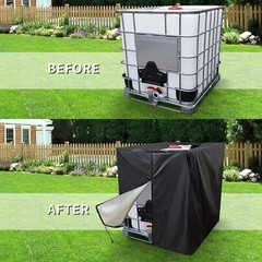 Lightweight 210D Oxford Fabric IBC Tote Cover for Outdoor Water Tank Security