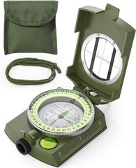 Sportneer High-Precision Compass, Waterproof, with Strap and Carrying Case