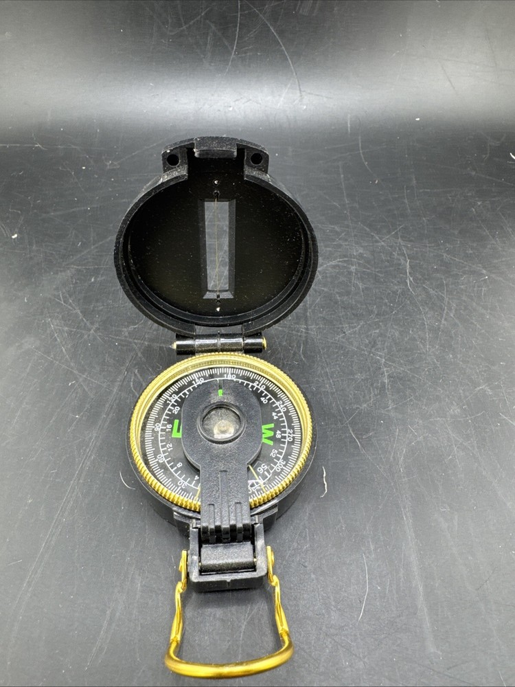 Engineer Lensatic Professional Compass. Black. Used