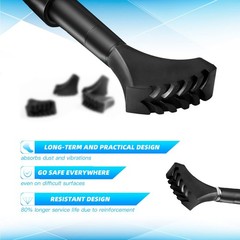 6 Pack Hiking Walking Sticks Rubber Tips, Replacement Tips Protectors black
