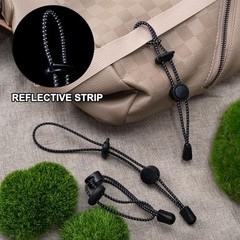 5pcs Backpack Hiking Stick Holders, Reflective Trekking Walking Pole Holder,