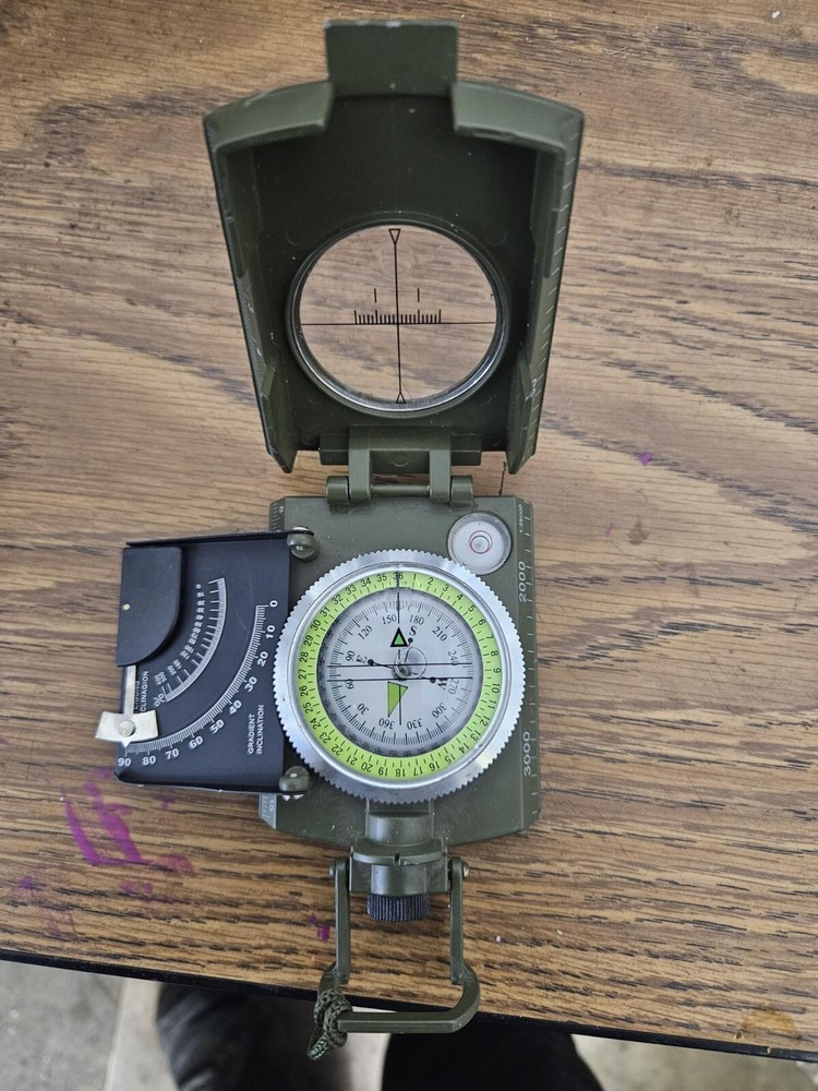 AOFAR Military Compass AF-4074 Sighting OutdoorCamping Hiking Survival Marching