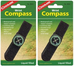 Coghlan’s Liquid Filled Wrist Compass (2-Pack)