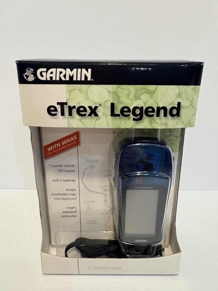 Garmin eTrex Legend Adventure Pack Bundle Blue In Original Box