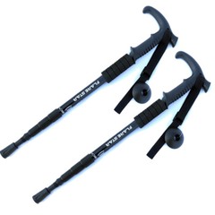 1 Pair of Trekking Poles Walking Hiking Sticks Anti-shock Adjustable Alpenstock