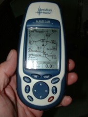 Magellan Meridian Marine with Accessories and Map
