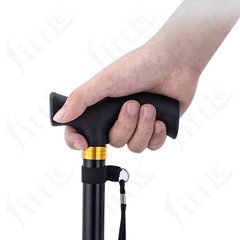 Adjustable Aluminium Foldable Walking Stick Anti-shock Height Adjustable 6Colors