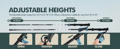 Walking Sticks Collapsible Hiking Poles,Lightweight Trekking Poles Made of