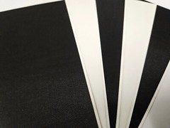 Set of 5 Self Adhesive Repair Stickers Black White Patch Nylon Patch