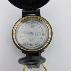 Vintage Engineer Lensatic Compass Military Hiking Camping Liquid Filled Taiwan