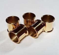 BEADED BRASS COLLARS Choice of 10 SIZES 19mm-30mm i/d. for Walking Stick Making
