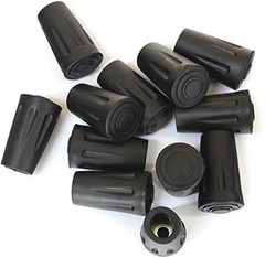 Trekking Poles – 12 Pack Replacement Durable Rubber Tips Protector – Fit with