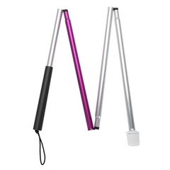 Folding Foldable Reflective Cane Crutch Portable Anti Shock Guide Walking Stick