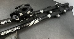 Pair of TrailBuddy Lightweight Adjustable Trekking Poles Hiking Walking Sticks