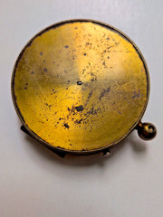 2″ Antique Brass Pocket Compass With Locking Made in France
