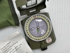 3″ Sportneer Military Lensatic Sighting Camping Compass Carrying Bag Waterproof