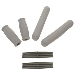 1 Set Durable Rubber Crutch Hand Grips and Armpit Replacement Pads for Walking